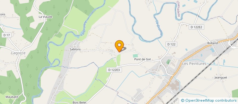 localisation de l'entreprise MONSIEUR CHRISTOPHE PASIERB  LES PEINTURES