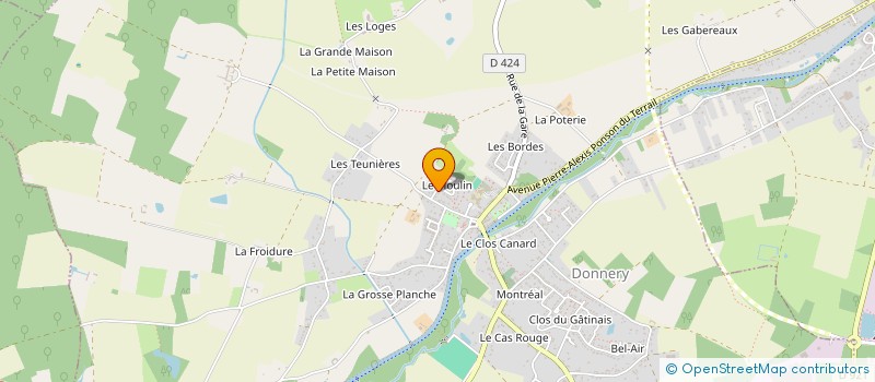 localisation de l'entreprise MONSIEUR CHRISTOPHE PASQUET à DONNERY