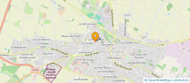 localisation de l'entreprise MONSIEUR CHRISTOPHE PASQUIER  DOUE-EN-ANJOU