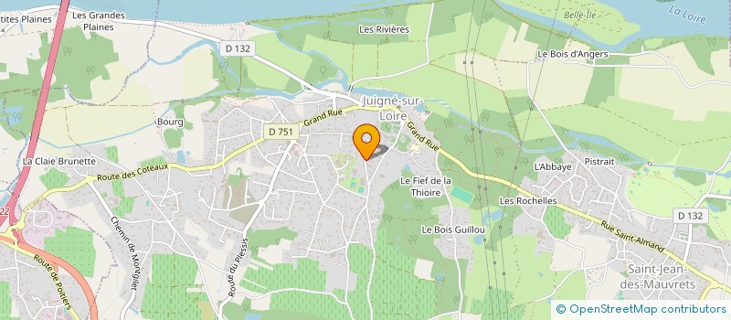 localisation de l'entreprise MONSIEUR CHRISTOPHE PASSEMARD  LES GARENNES SUR LOIRE