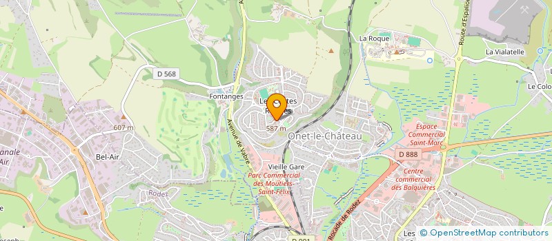 localisation de l'entreprise MONSIEUR CHRISTOPHE PASSERINI  ONET-LE-CHATEAU