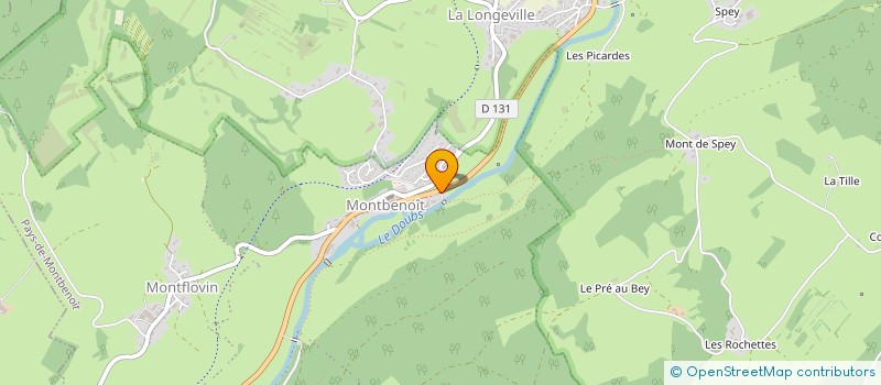 localisation de l'entreprise MONSIEUR CHRISTOPHE PATOZ  MONTBENOIT