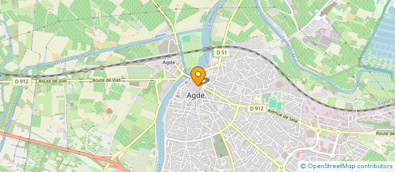 localisation de l'entreprise MONSIEUR CHRISTOPHE PATRAC  AGDE