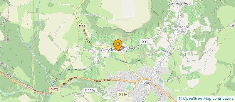 localisation de l'entreprise MONSIEUR CHRISTOPHE PAUCHARD à NOLAY