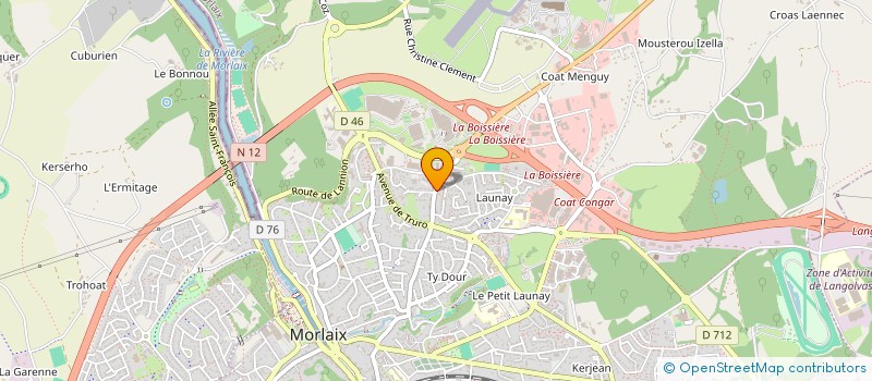 localisation de l'entreprise MONSIEUR CHRISTOPHE PAUGAM à MORLAIX