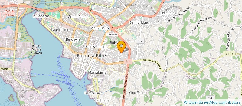 localisation de l'entreprise MONSIEUR CHRISTOPHE PAUL  LES ABYMES