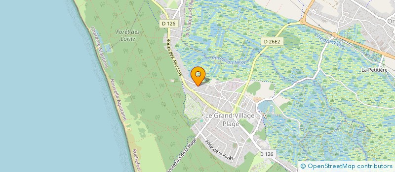 localisation de l'entreprise MONSIEUR CHRISTOPHE PAULAIS  LE GRAND-VILLAGE-PLAGE