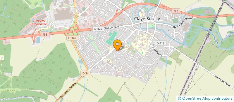 localisation de l'entreprise MONSIEUR CHRISTOPHE PAULET  CLAYE-SOUILLY