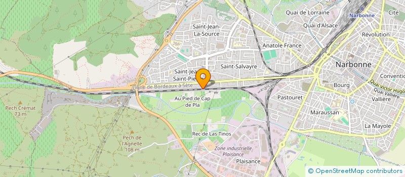 localisation de l'entreprise MONSIEUR CHRISTOPHE PAULHE  NARBONNE