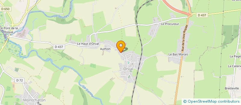 localisation de l'entreprise MONSIEUR CHRISTOPHE PAUMIER  ORVAL SUR SIENNE