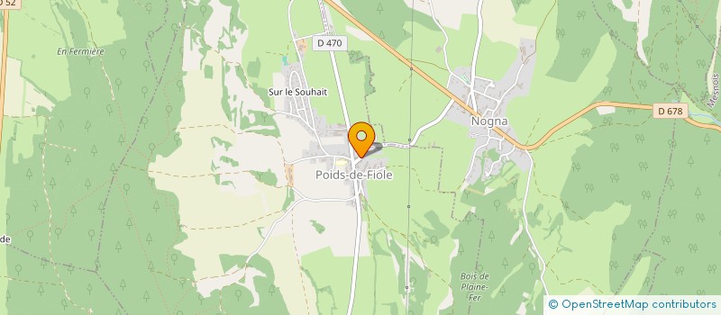 localisation de l'entreprise MONSIEUR CHRISTOPHE PAVAT  POIDS-DE-FIOLE