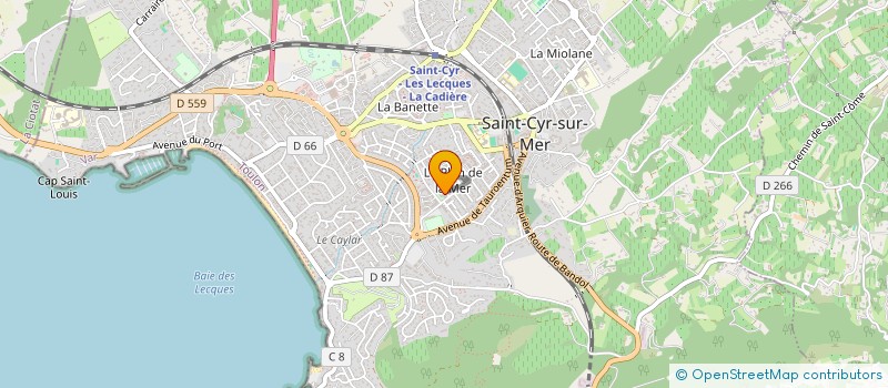 localisation de l'entreprise MONSIEUR CHRISTOPHE PAYAN à SAINT-CYR-SUR-MER