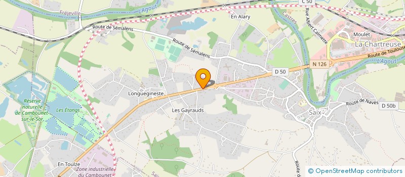 localisation de l'entreprise MONSIEUR CHRISTOPHE PAYRASTRE à SAIX