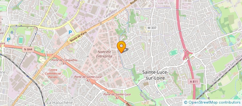 localisation de l'entreprise MONSIEUR CHRISTOPHE PEBRE  SAINTE-LUCE-SUR-LOIRE