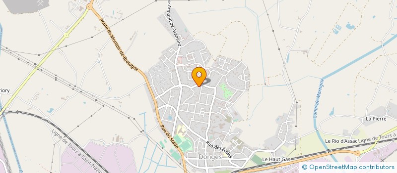 localisation de l'entreprise MONSIEUR CHRISTOPHE PEIGNE  DONGES