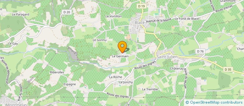 localisation de l'entreprise MONSIEUR CHRISTOPHE PEIRON à SAINT-JULIEN