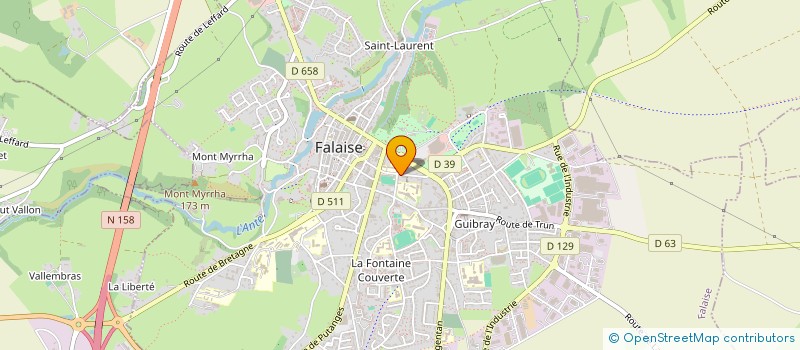 localisation de l'entreprise MONSIEUR CHRISTOPHE PELIGRAIN  FALAISE