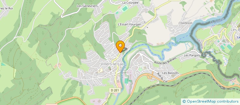 localisation de l'entreprise MONSIEUR CHRISTOPHE PELLETIER  VILLERS-LE-LAC