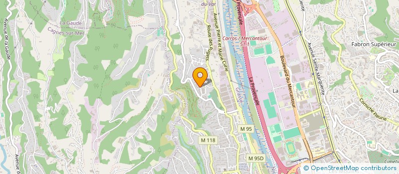 localisation de l'entreprise MONSIEUR CHRISTOPHE PELLISSIER  SAINT-LAURENT-DU-VAR