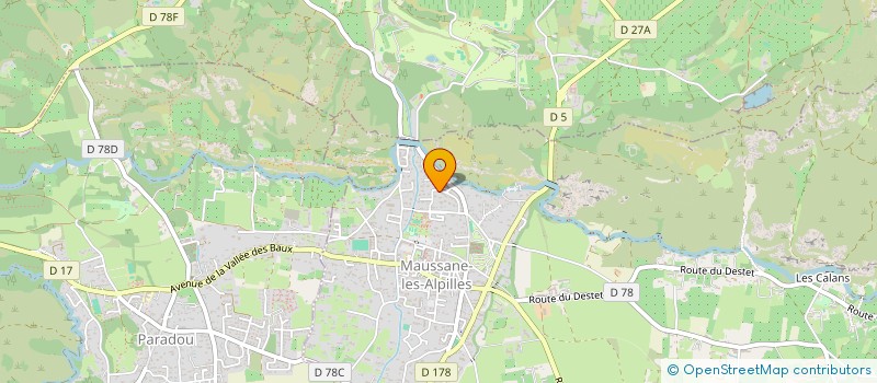 localisation de l'entreprise MONSIEUR CHRISTOPHE PELLISSIER  MAUSSANE-LES-ALPILLES