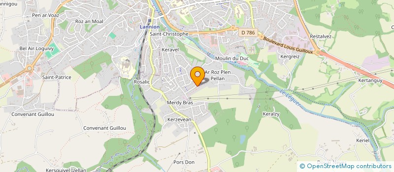 localisation de l'entreprise MONSIEUR CHRISTOPHE PENGLAOU à PLOUBEZRE