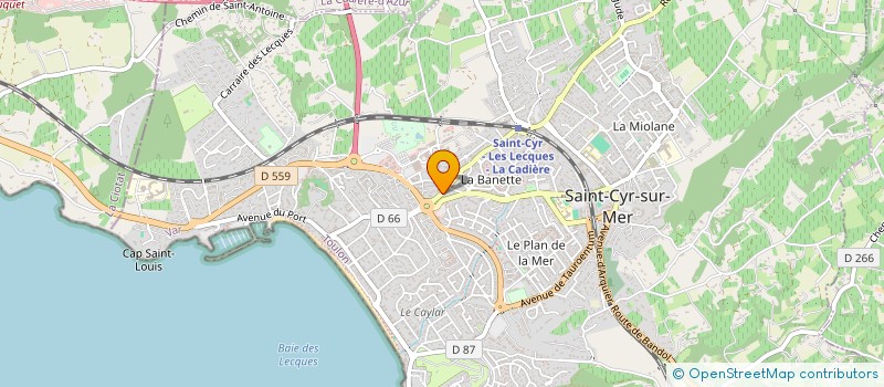 localisation de l'entreprise MONSIEUR CHRISTOPHE PENNACHIO à SAINT-CYR-SUR-MER