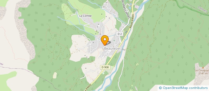 localisation de l'entreprise MONSIEUR CHRISTOPHE PERDU  BEAUVEZER