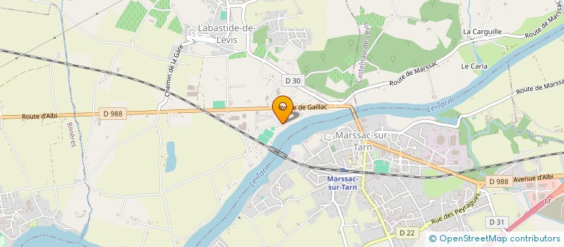 localisation de l'entreprise MONSIEUR CHRISTOPHE PERES à LABASTIDE-DE-LEVIS