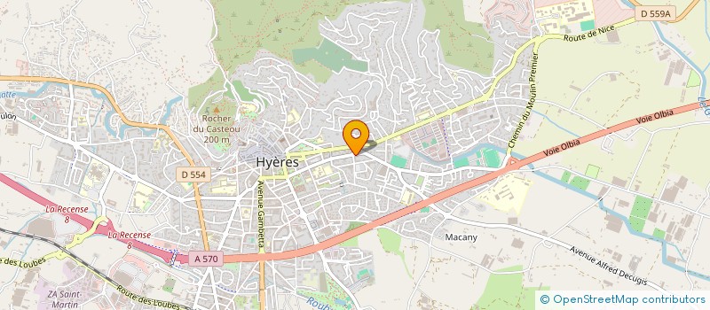 localisation de l'entreprise MONSIEUR CHRISTOPHE PERES à HYERES