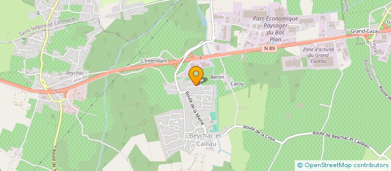 localisation de l'entreprise MONSIEUR CHRISTOPHE PERON  BEYCHAC-ET-CAILLAU