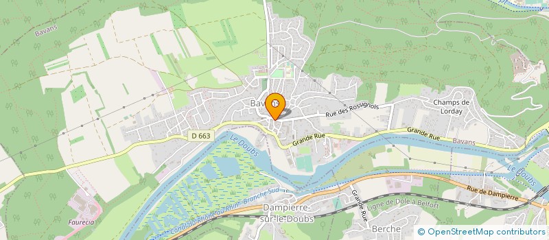 localisation de l'entreprise MONSIEUR CHRISTOPHE PEROZ  BAVANS