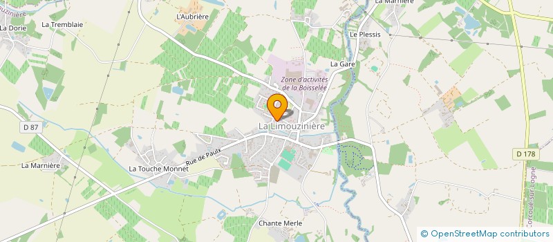 localisation de l'entreprise MONSIEUR CHRISTOPHE PERRAUD  LA LIMOUZINIERE