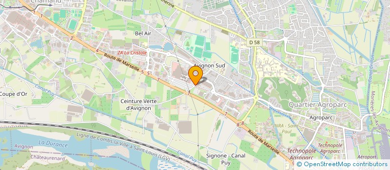 localisation de l'entreprise MONSIEUR CHRISTOPHE PERRE  AVIGNON