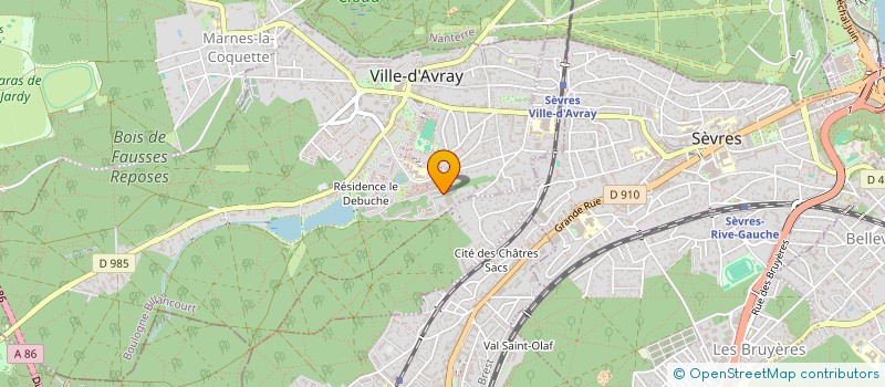 localisation de l'entreprise MONSIEUR CHRISTOPHE PERRET  VILLE-D'AVRAY