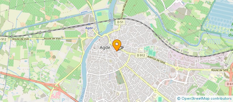 localisation de l'entreprise MONSIEUR CHRISTOPHE PERRET à AGDE