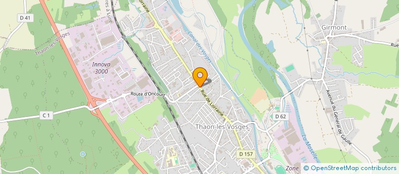 localisation de l'entreprise MONSIEUR CHRISTOPHE PERRIN  THAON-LES-VOSGES