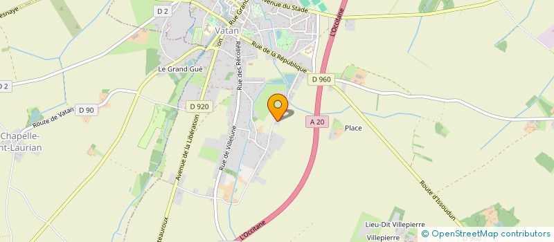 localisation de l'entreprise MONSIEUR CHRISTOPHE PERRODIN à VATAN