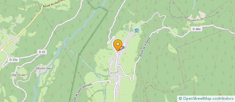 localisation de l'entreprise MONSIEUR CHRISTOPHE PERROT  GIRON