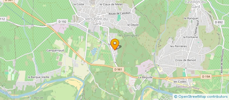 localisation de l'entreprise MONSIEUR CHRISTOPHE PERSET  POUZILHAC