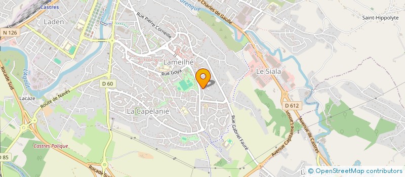 localisation de l'entreprise MONSIEUR CHRISTOPHE PESCHES  CASTRES