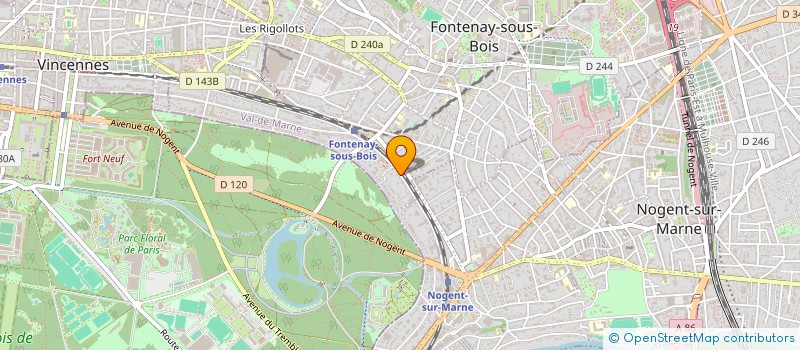 localisation de l'entreprise MONSIEUR CHRISTOPHE PETIT à FONTENAY-SOUS-BOIS