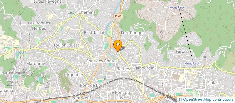 localisation de l'entreprise MONSIEUR CHRISTOPHE PETIT  TOULON