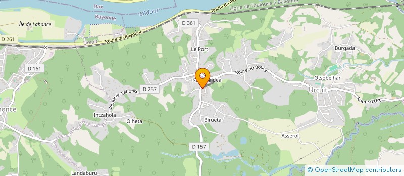 localisation de l'entreprise MONSIEUR CHRISTOPHE PETIT  URCUIT