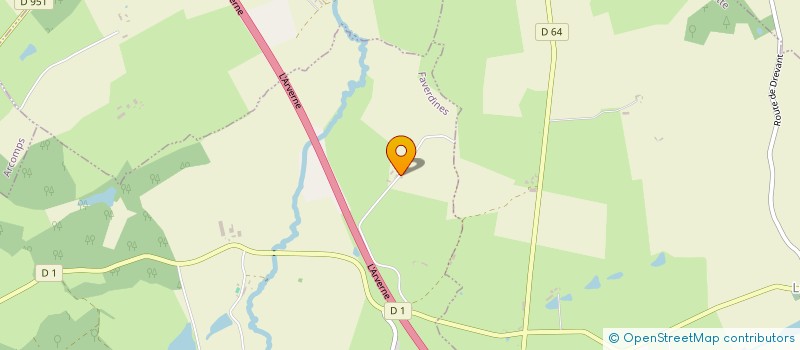 localisation de l'entreprise MONSIEUR CHRISTOPHE PETITJEAN  FAVERDINES