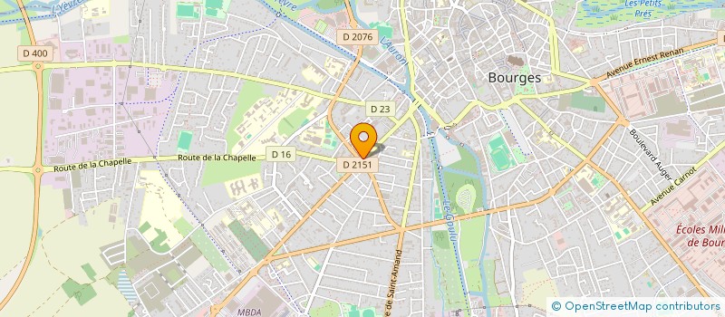 localisation de l'entreprise MONSIEUR CHRISTOPHE PETITJEAN  BOURGES