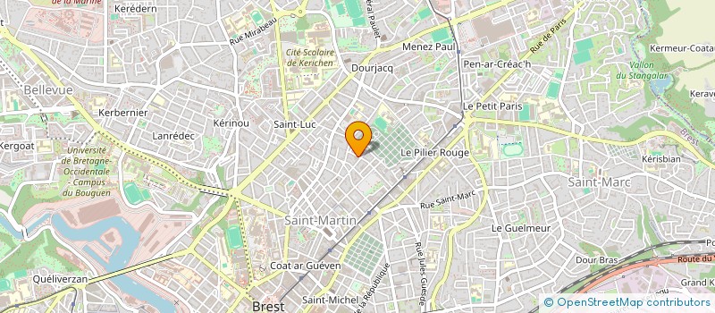localisation de l'entreprise MONSIEUR CHRISTOPHE PEYRECAVE à BREST