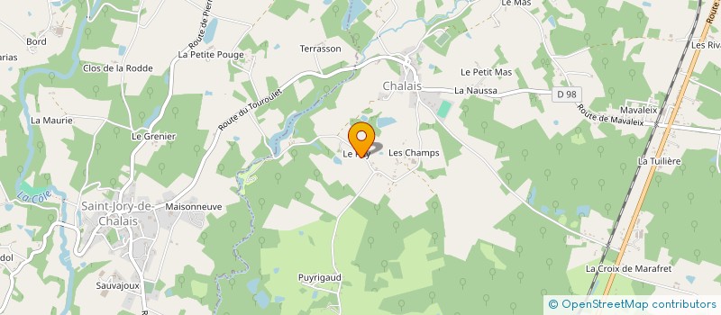 localisation de l'entreprise MONSIEUR CHRISTOPHE PEYTOUR à CHALAIS