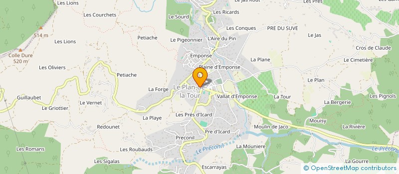 localisation de l'entreprise MONSIEUR CHRISTOPHE PIALOUX à LE PLAN-DE-LA-TOUR