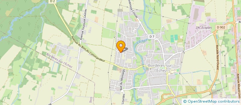 localisation de l'entreprise MONSIEUR CHRISTOPHE PICOCHE  OURSBELILLE