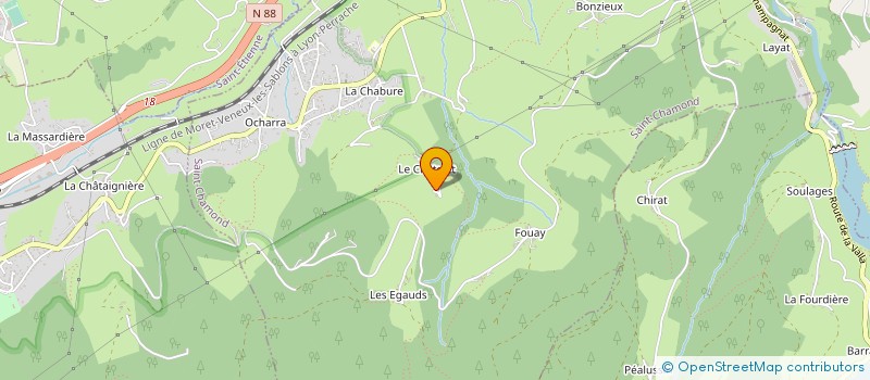 localisation de l'entreprise MONSIEUR CHRISTOPHE PIEGAD  SAINT-CHAMOND